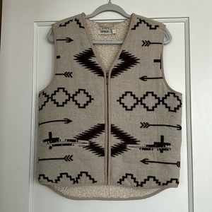 TopMan Fleece Aztec Vest